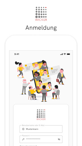 Android application Wicker-Gruppe Patientenportal screenshort