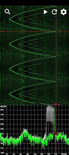 Android application Spectrum analyzer screenshort