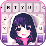 Anime Cat Girl Keyboard Background Apk