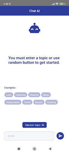Android application Speech English screenshort