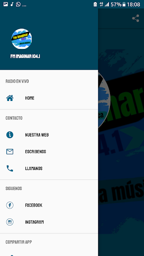 Android application Fm Imaginar 104.1 screenshort