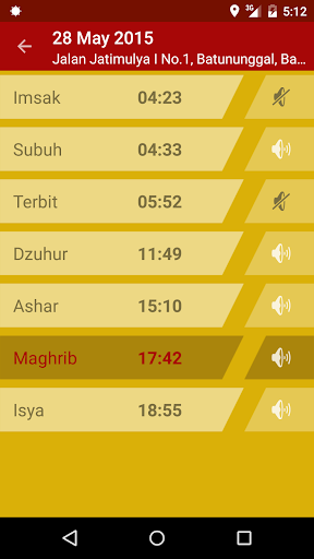 Waktu Adzan & Kiblat Screen 2