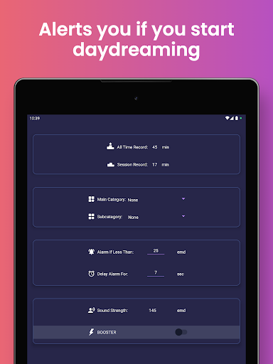 Screenshot of Focusability: Stop Daydreaming