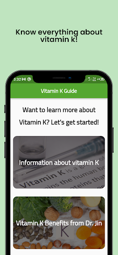 Android application Vitamin K Guide screenshort