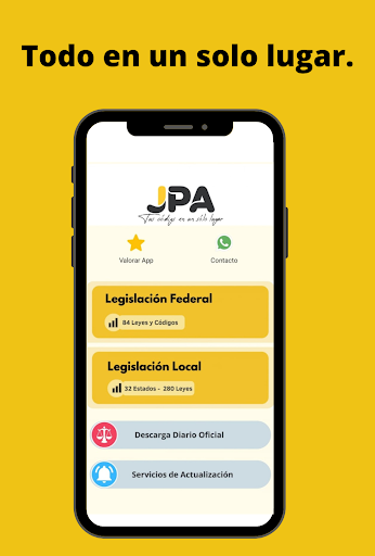 Android application JPA Legislación México screenshort
