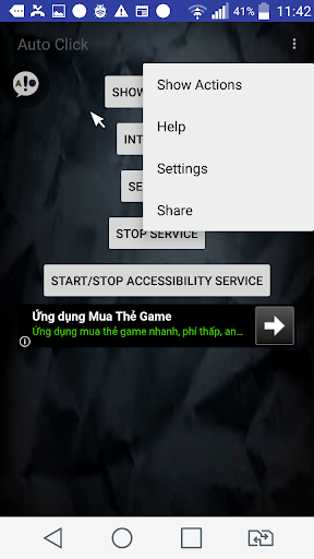 Auto Click Screen 2