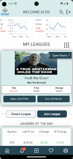 Android application InvestoShark screenshort