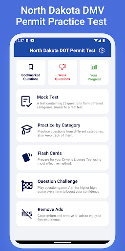 Android application ND Permit Practice Test screenshort