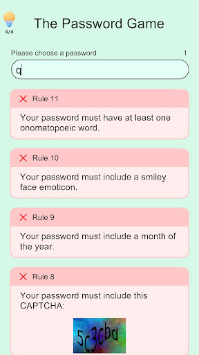 The Password Game 4