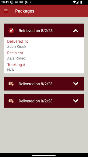Package Concierge Screen 2
