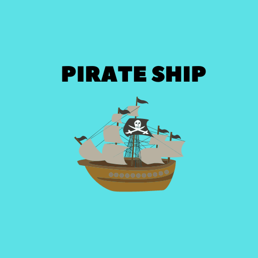 games pirate ship logo