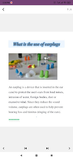 Earplugs Screen 2