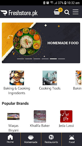 Android application FreshStore - Food Delivery screenshort