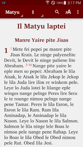 Android application Olo - Bible screenshort