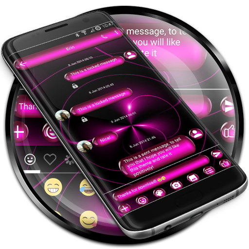 SMS Messages SpheresPink Theme  Icon