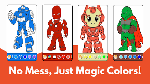 Superhero Coloring Book Pages