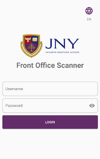 Android application JNY FO Scanner screenshort
