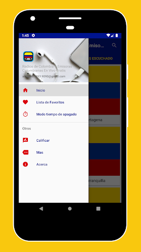 Android application Radios Colombia + Radio Online screenshort