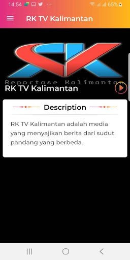 Android application RK TV Kalimantan screenshort