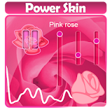 Pink rose Poweramp Skin icon