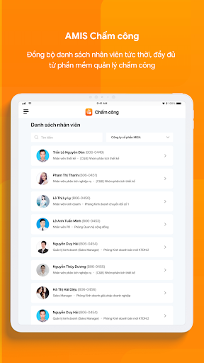 AMIS Chấm công(AMIS Timesheet) Screen 2