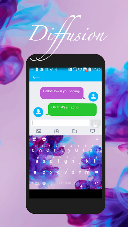 Diffusion Purple Keyboard Them - 8.7.1_0725 - (Android)