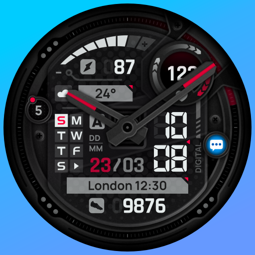SH046 Watch Face, WearOS watch logo