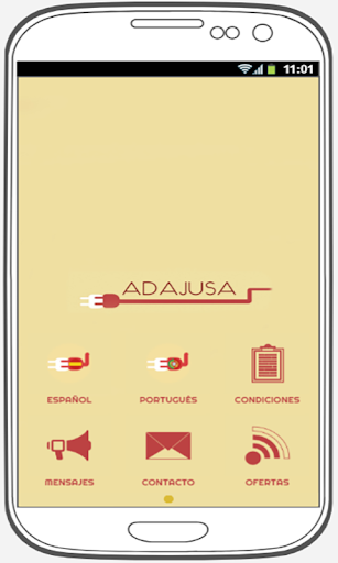 Android application ADAJUSA France screenshort