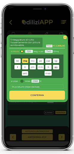 ediliziAPP Screen 3