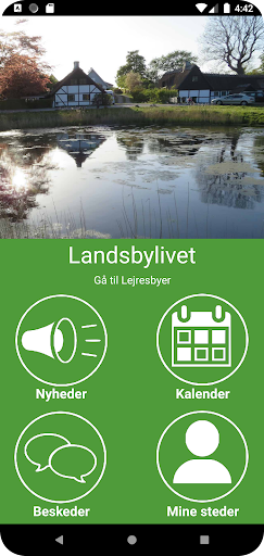 Android application Landsbylivet screenshort