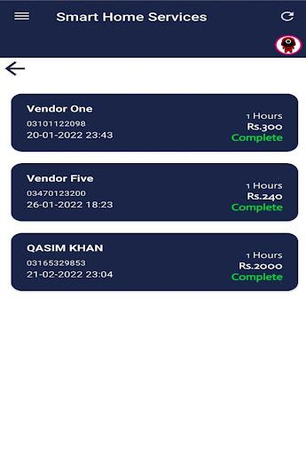 Smart Home Services Screen 3