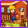 Jungle house builder games icon