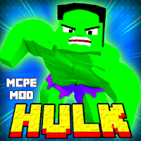 HuIk Mod in MCPE + Incredible Superheroes Skins PE