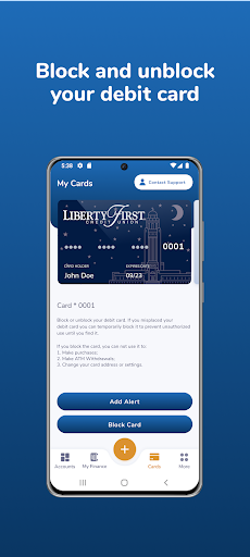 Liberty First CU Mobile Bank Screen 3
