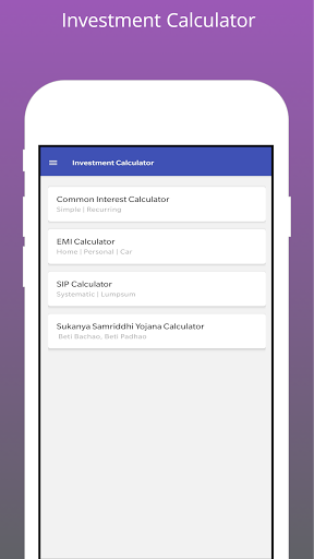 Investment Calculator - FD,EMI,PPF,NPS,PO-MIS,SIP