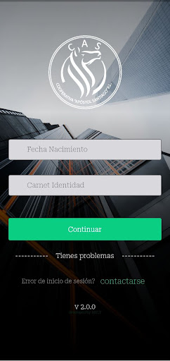 Android application CAS Móvil screenshort