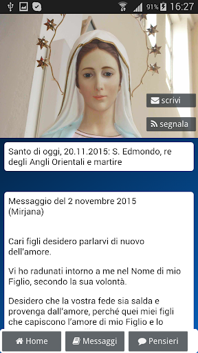 Android application Maria a Medjugorje screenshort