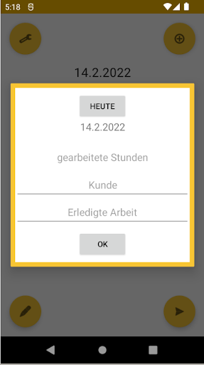 Arbeitsstunden Screen 3