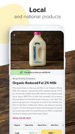 Farmstead: Grocery Delivery Screen 3