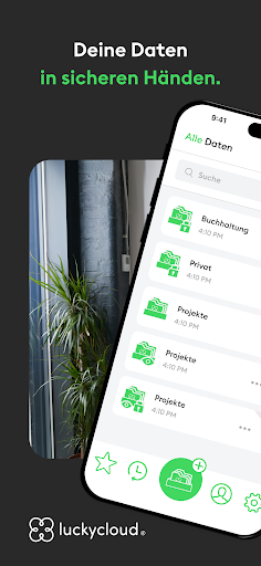 Android application luckycloud screenshort