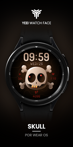 Android application Skull Watch Face screenshort