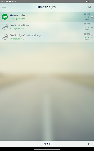 Screenshot of Dutch Caribbean Theory Test