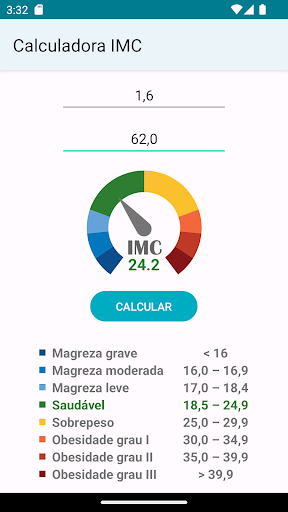 Calculadora IMC Screen 2