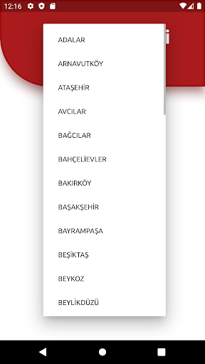 Android application Nöbetçi Kim? screenshort
