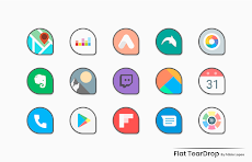 Flat TearDrop - Icon Packのおすすめ画像4