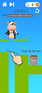Happy Cow - Draw Line Puzzle