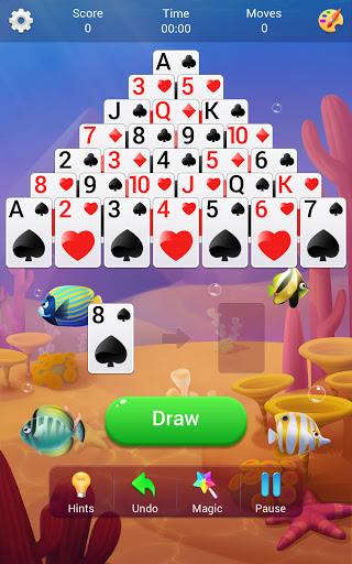 Pyramid Solitaire - Classic Solitaire Card Game apkpoly screenshots 9