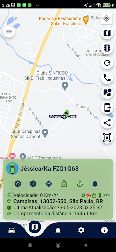 Android application Alpha Tracker screenshort