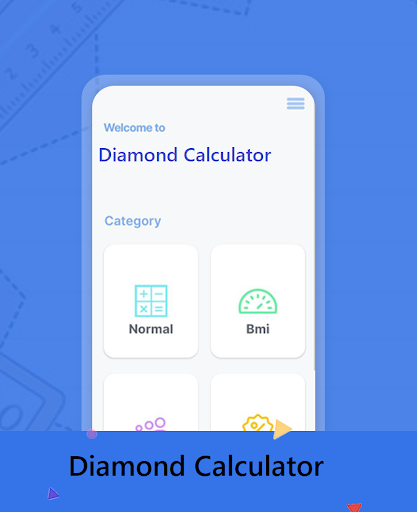 Android application Diamond Calculator screenshort