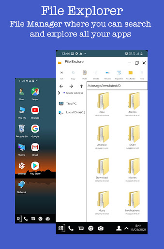 Screenshot of Computer Launcher - win style